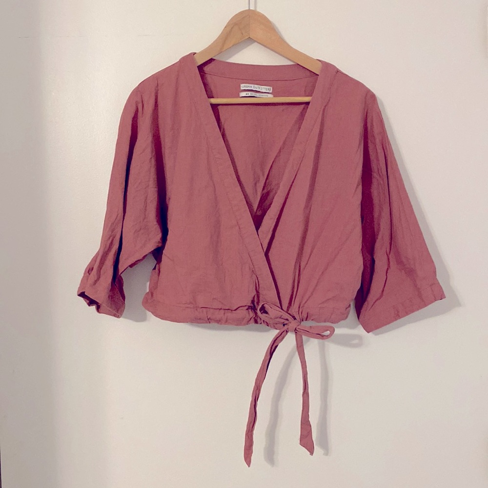 Urban Outfitters Wrapped Cropped Top